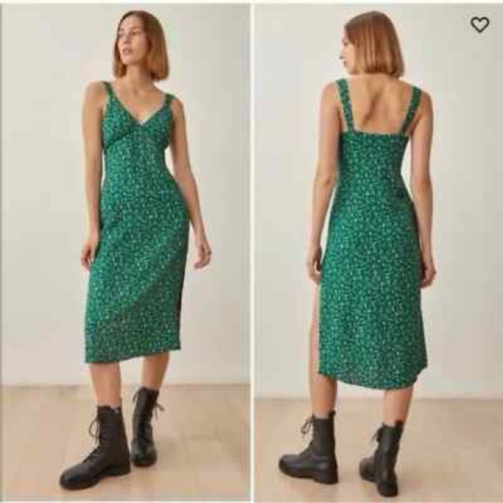 Reformation Lynda dress in Rosemarie